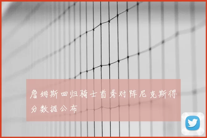 詹姆斯回归骑士首秀对阵尼克斯得分数据公布